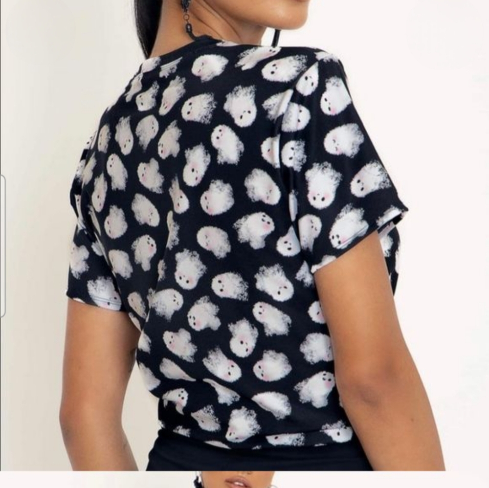 EUC Blackmilk Ghosties Crop Top - Picture 2 of 8
